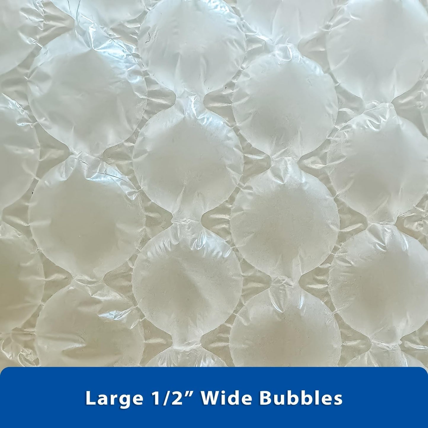 4 Rolls of 984 FT x 1/2" x 12" Wide Bubbles Roll Film - Perforated Every 12" | Large Bubble Air Pillow Wrapping | Clear Packaging Wrap Protection for Packing Moving Shipping Storage - 3,936 FT Total
