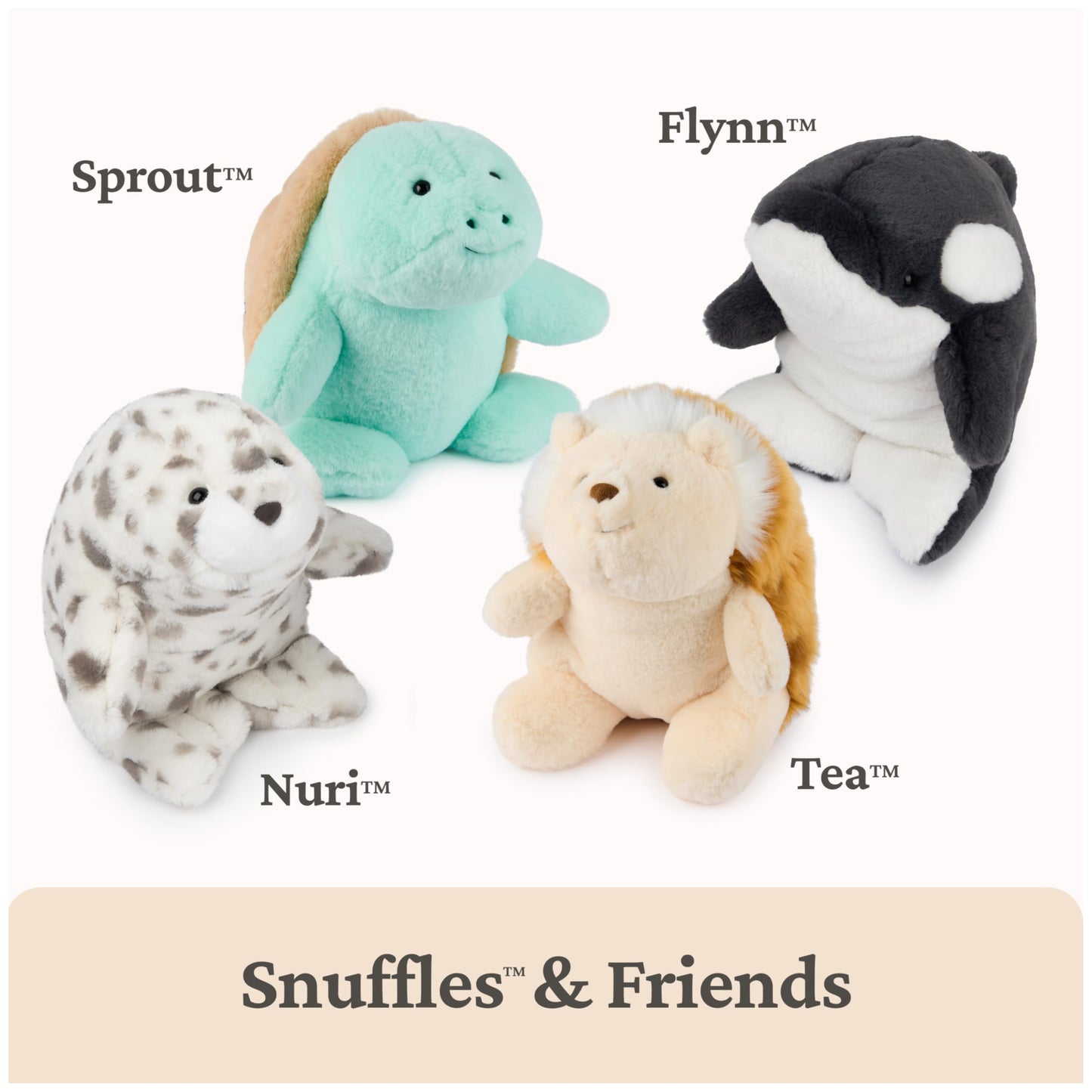 GUND Flynn Orca Whale Plush, Premium Whale Stuffed Animal for Ages 1 and Up, Black/White, 10”