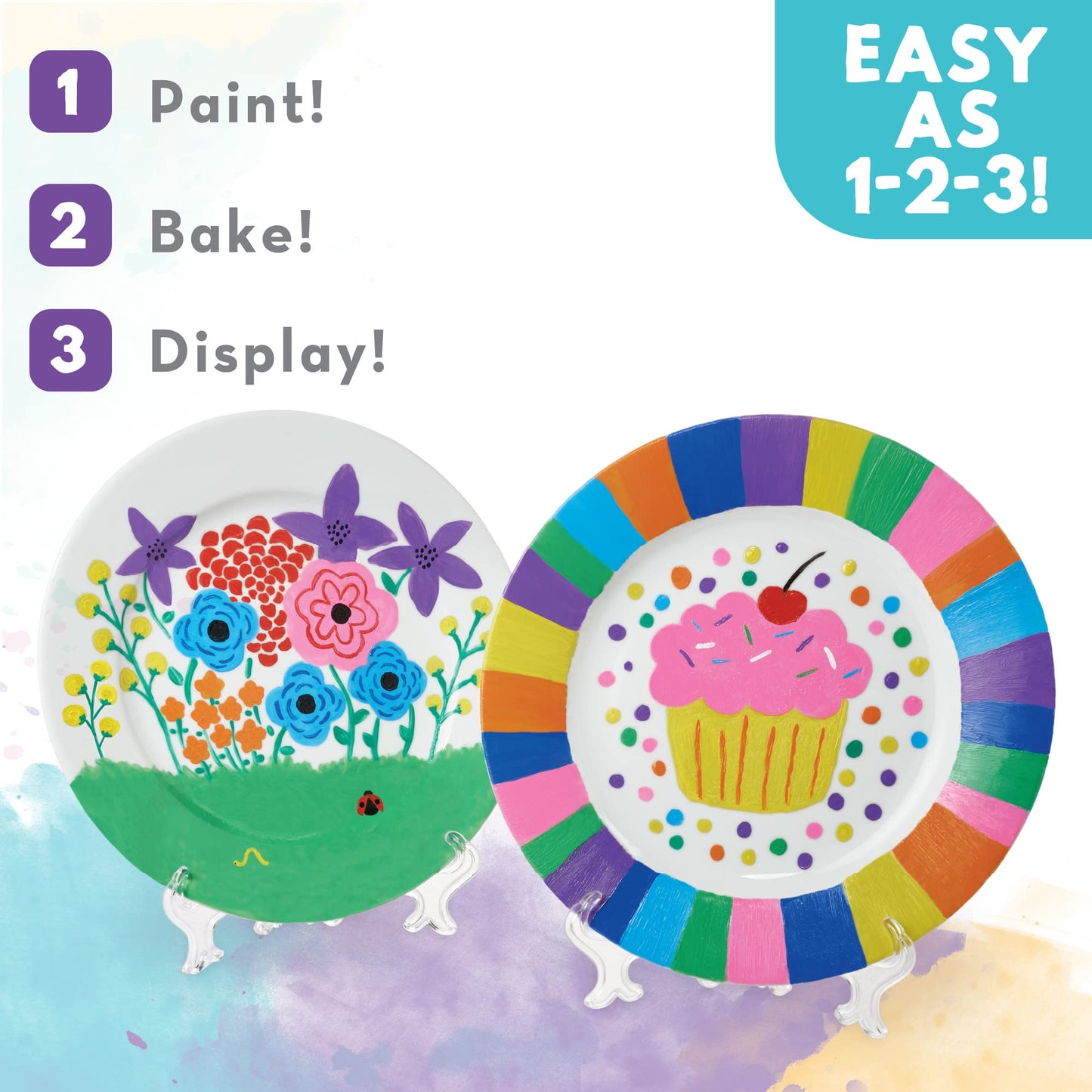 MindWare MW-24657 Paint-Your-Own Porcelain Plates Craft Kits