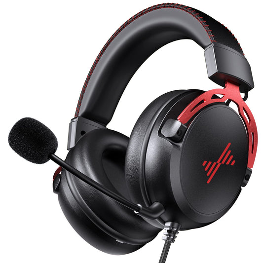 DEEBOX Gaming Headset for PC, PS5, PS4, Xbox, Gaming Headphone with Detachable Noise Canceling Mic, Wired Gaming Headsets 3.5mm for PC, Laptop, Mac & Nintendo NES Games