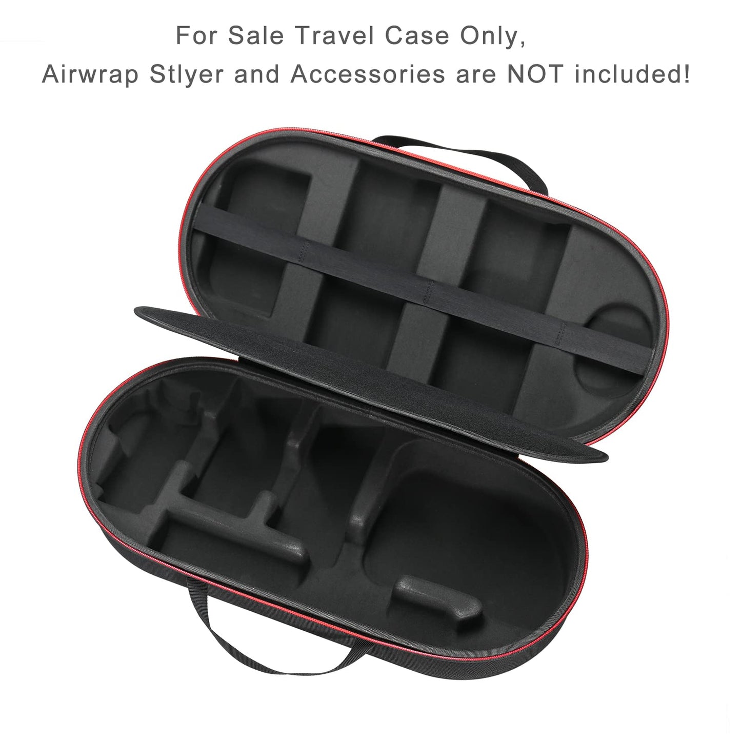 RLSOCO Hard Case for Dyson Airwrap Complete Long/Complete Styler HS08 HS05 HS01 - Fits 4pcs Long Barrels or Short Barrels - Black (Case Only,Hair Styler is not Included)