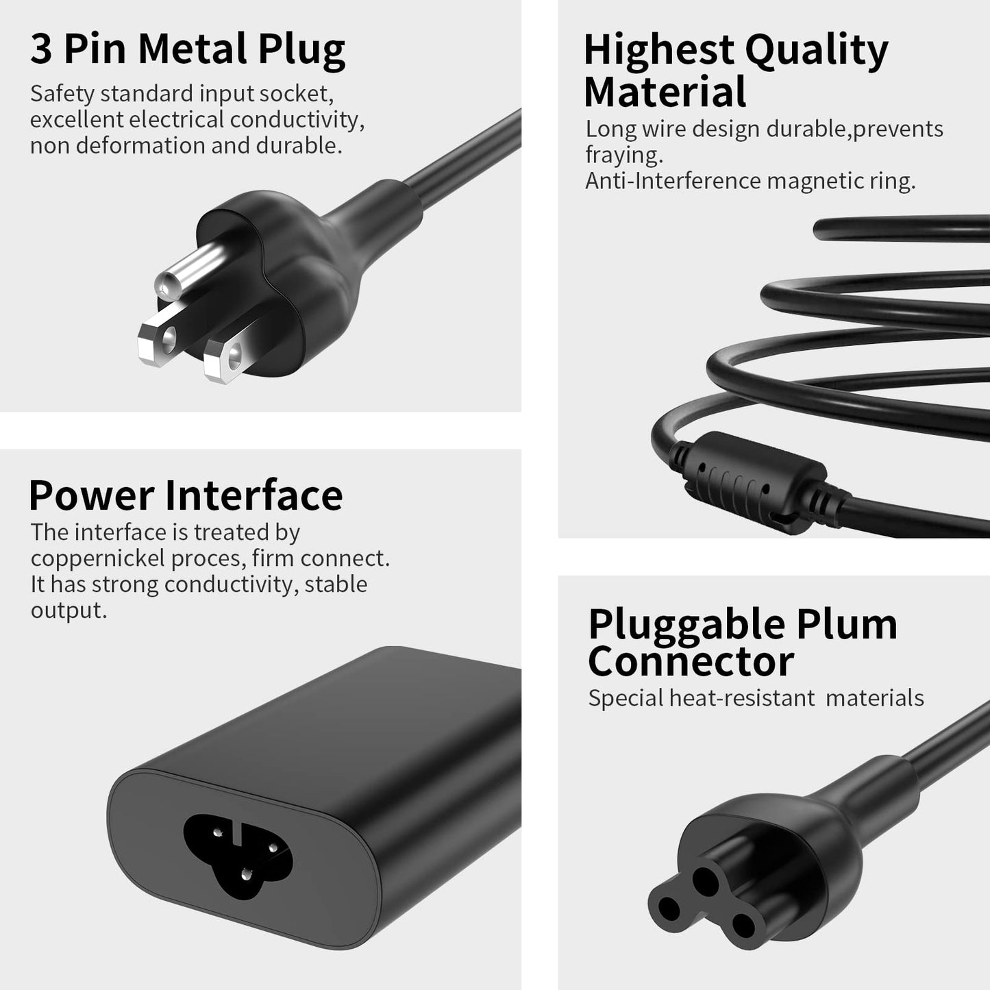 130W USB C Type C Laptop Charger Compatible with Dell XPS 15 2in1 9575 Latitude 9410 9510 9575 7310 7410 7210 5420 5510 5520 Precision 5530 2in1 5550 5750 3560 3550 3551 Type C AC Adapter