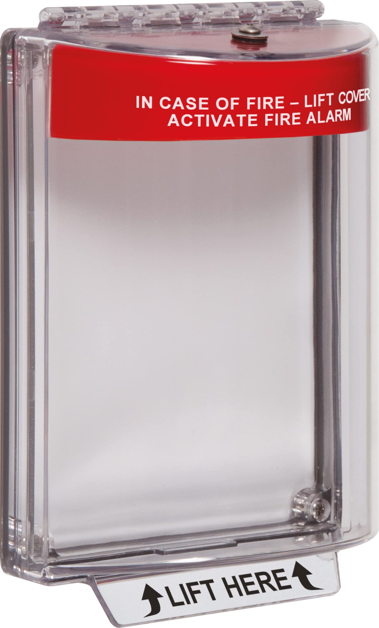 Safety Technology International, Inc. STI-13020FR Universal Stopper® with Horn, Flush Mount and Fire Label, Indoor/Outdoor Polycarbonate Protective Cover for Pull Stations or Call Points