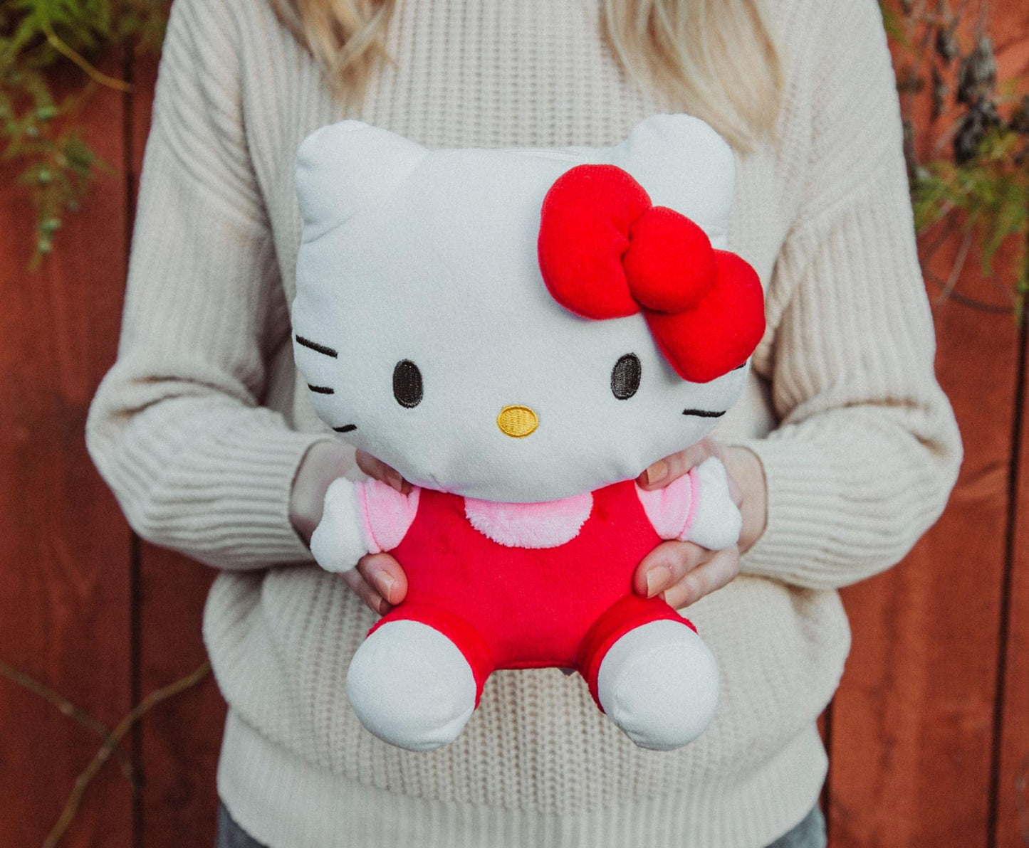 Silver Buffalo Sanrio Hello Kitty Sitting Pose Soft Plush Coin Bank