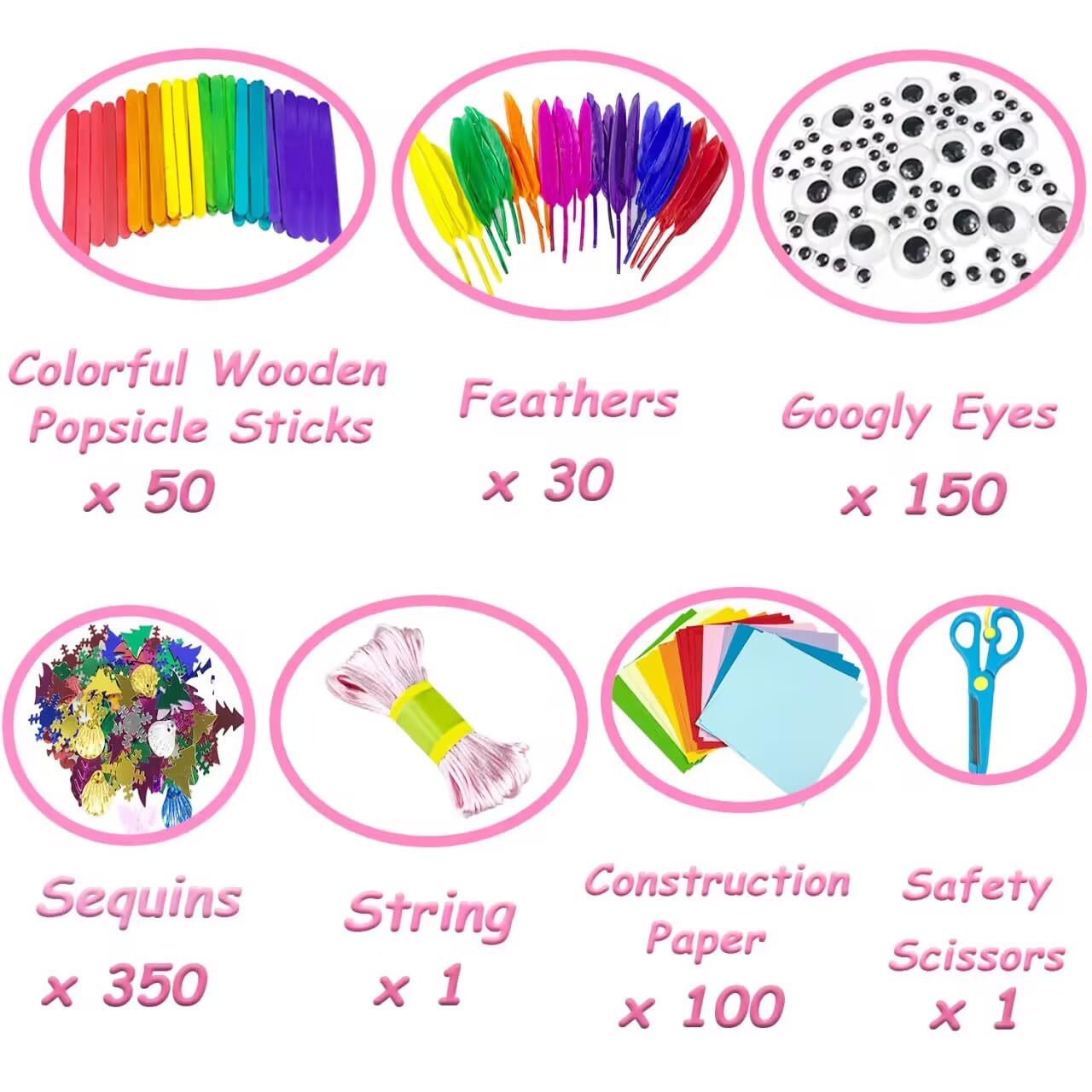 VLUSSO Kids Crafts Supplies Kit Arts and Crafts for Kids