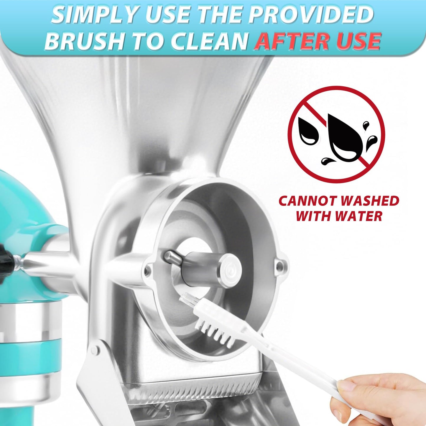 Grain Mill Attachment for KitchenAid Stand With 12 Grind Level, Kitchen Aid Mixer Attachments Wheat Grinder Fit for Wheat, Corn, Oats, Buckwheat, Millet and Other Cereals - New Upgrades
