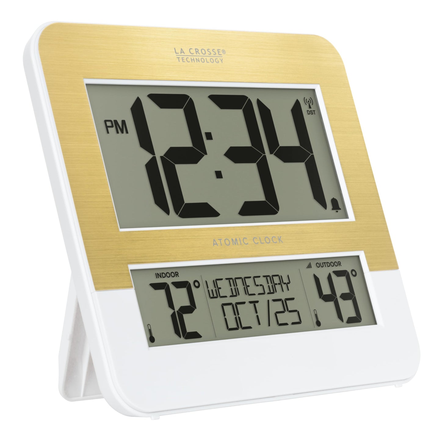 La Crosse Technology L73859 Two-Tone Atomic Digital Clock with Temperature