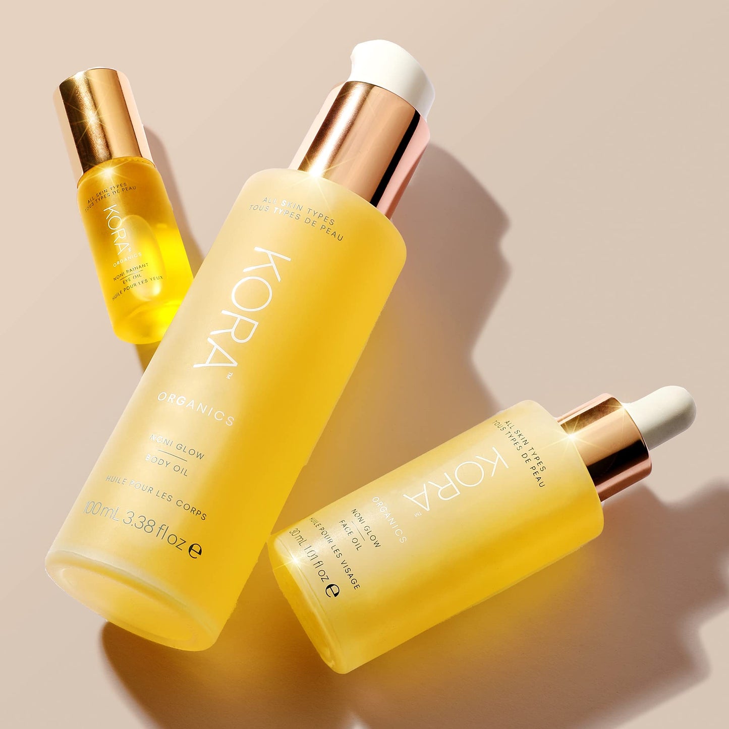 KORA Organics Noni Glow Hydrating Face Oil with Rosehip Oil, Certified Organic, Cruelty Free, 0.34 fl oz