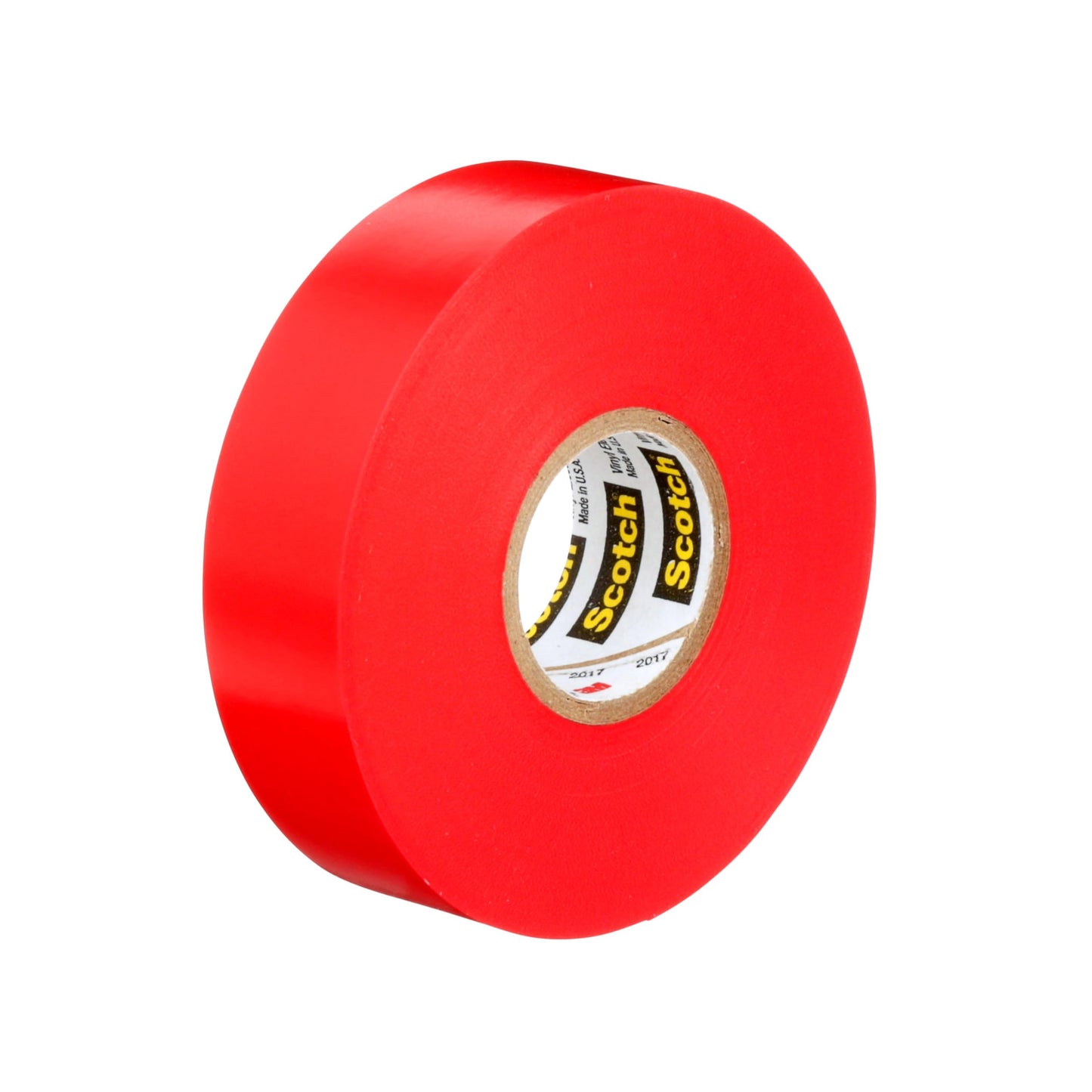 3M Scotch Vinyl Electrical Color Coding Tape #35, 3/4" x 66' – Red – Professional Grade Insulation and Color-Coding Tape, 10 Rolls