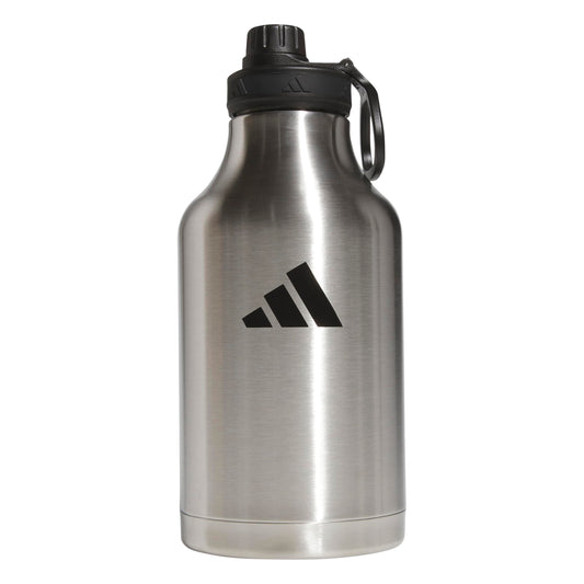 adidas Half Gallon Metal Water Bottle 68 oz (2L) Stainless Steel with Screw Cap