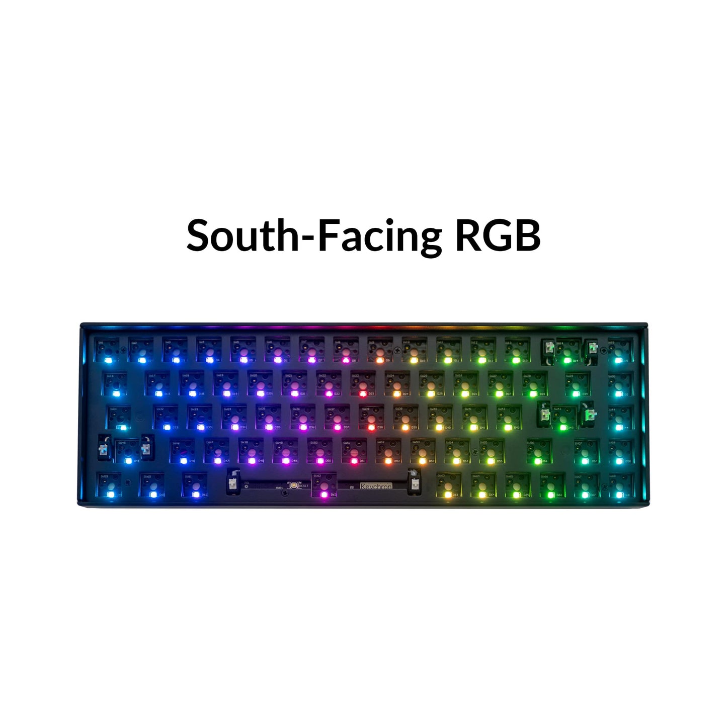 Keychron K6 Pro Wireless Custom Mechanical Keyboard Barebone Version, QMK/Launcher Programmable Macro, Hot-Swappable 65% Layout, RGB Backlit Office Gaming Keyboard for Mac Windows Linux - Black