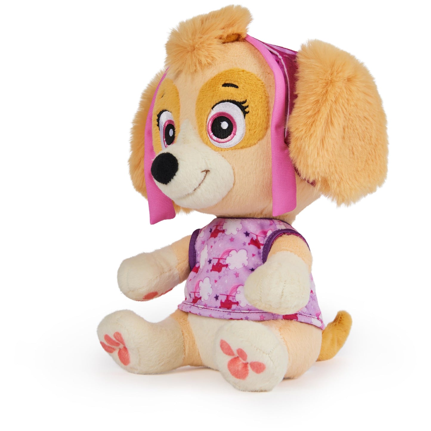 PAW Patrol, Bedtime Plush Skye, 10-Inch Stuffed Animal with Reversible Outfit, Kids Toys for Boys & Girls Ages 3 and Up