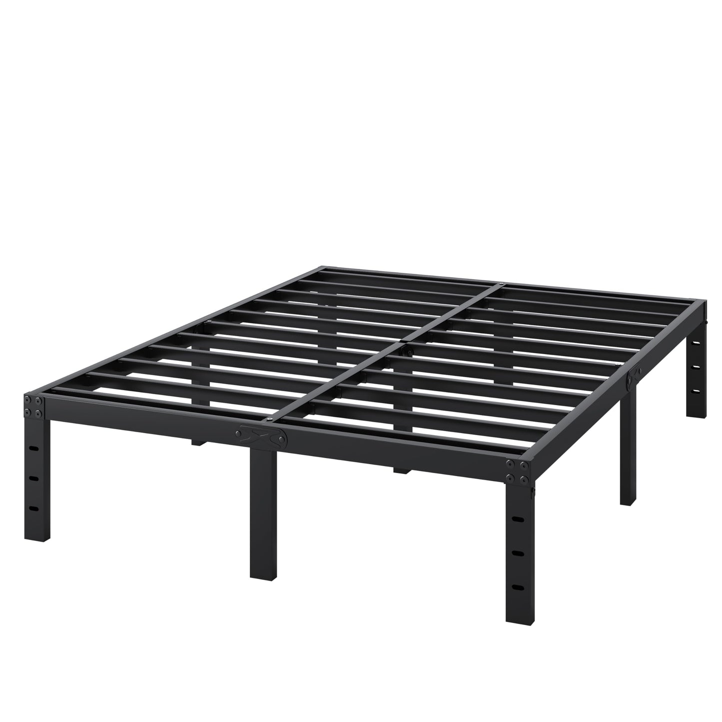 SHLAND Full Size Bed Frame, 14 Inch Heavy Duty Metal Platform Bed Frame No Box Spring Needed, Storage Space, No Noise, Easy Assembly