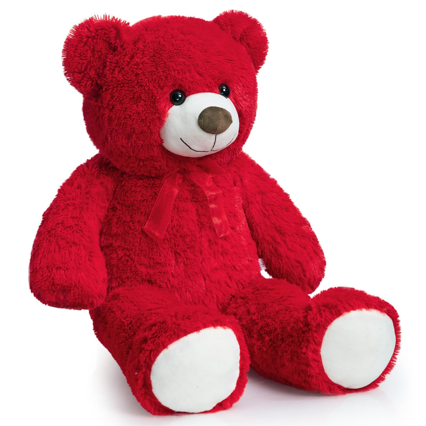 HollyHOME Big Teddy Bear Large Teddy Bear Stuffed Animal Birthday Valentines Day Plush for Kids and Girlfriend 36 inch Red