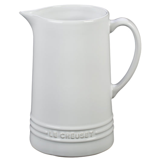 Le Creuset Stoneware Pitcher, 1.6 qt., White