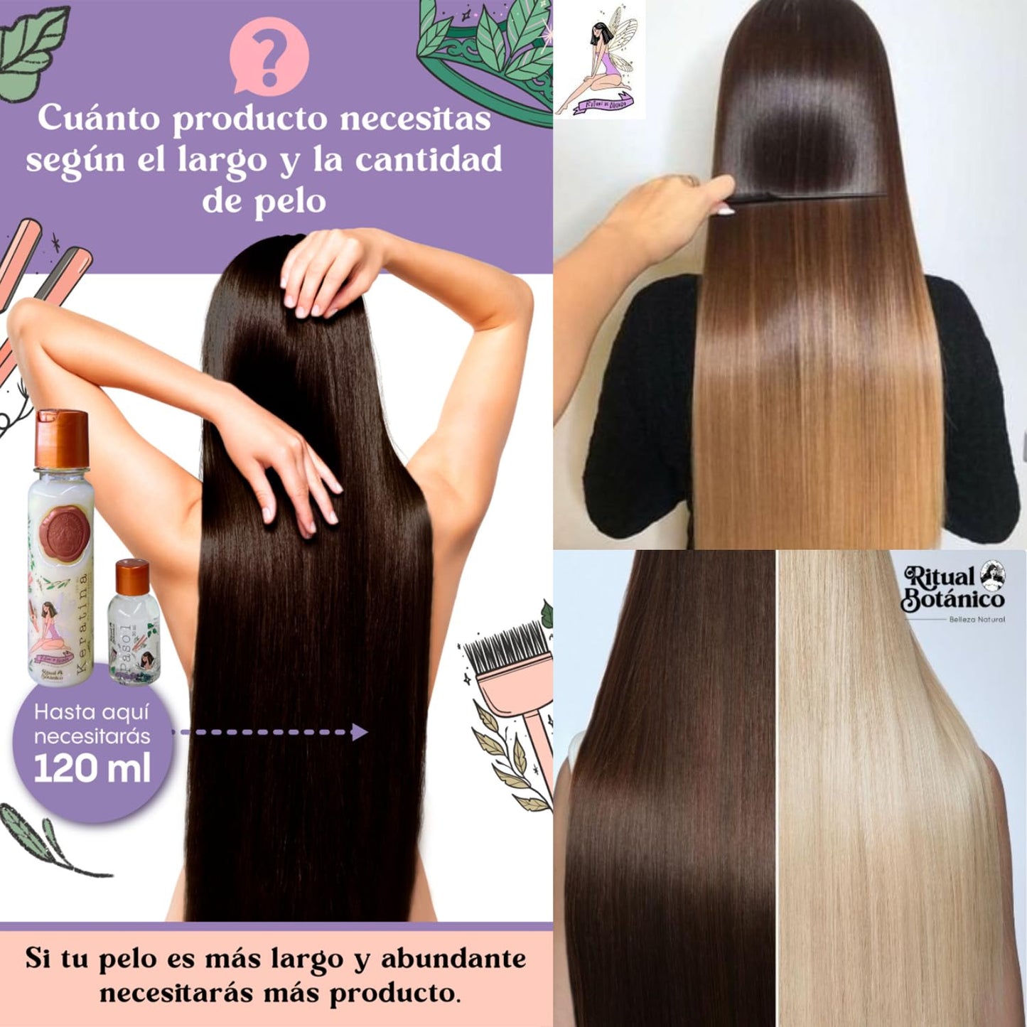 SHAEIO Keratin Hair Mask - 1 LITRO. RITUAL BOTANICO Keratina Organica Colombiana for Hair with 12 Natural Oils and Amino Acids