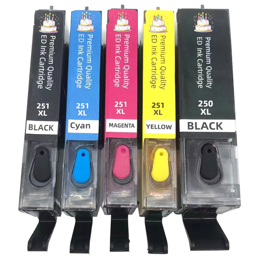 BJ-INK PGI-250XL CLI-251XL Refillable Ink Cartridge for Pixma MG5420 IP7220 MX722 MX922 MG5520 MG6420 MG5620 MG6620 MG5522 Ix6820 Printers