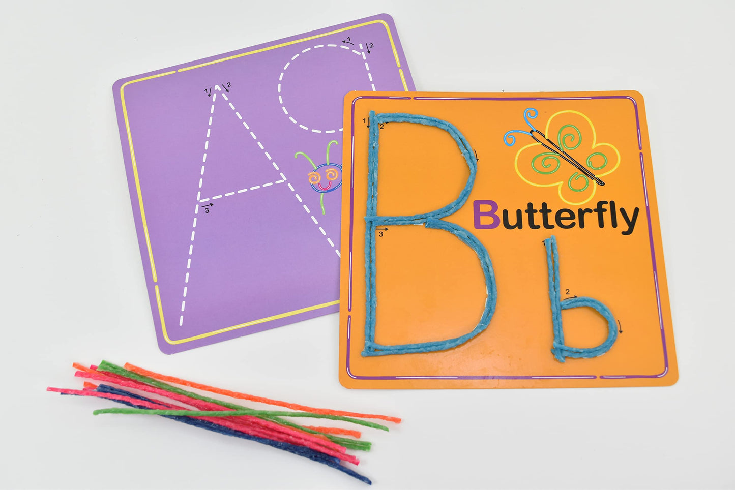 Wikki Stix Early Learning Trio, Alphabet, Numbers and Shapes for Easy, Fun Preschool Learning, Made in The USA
