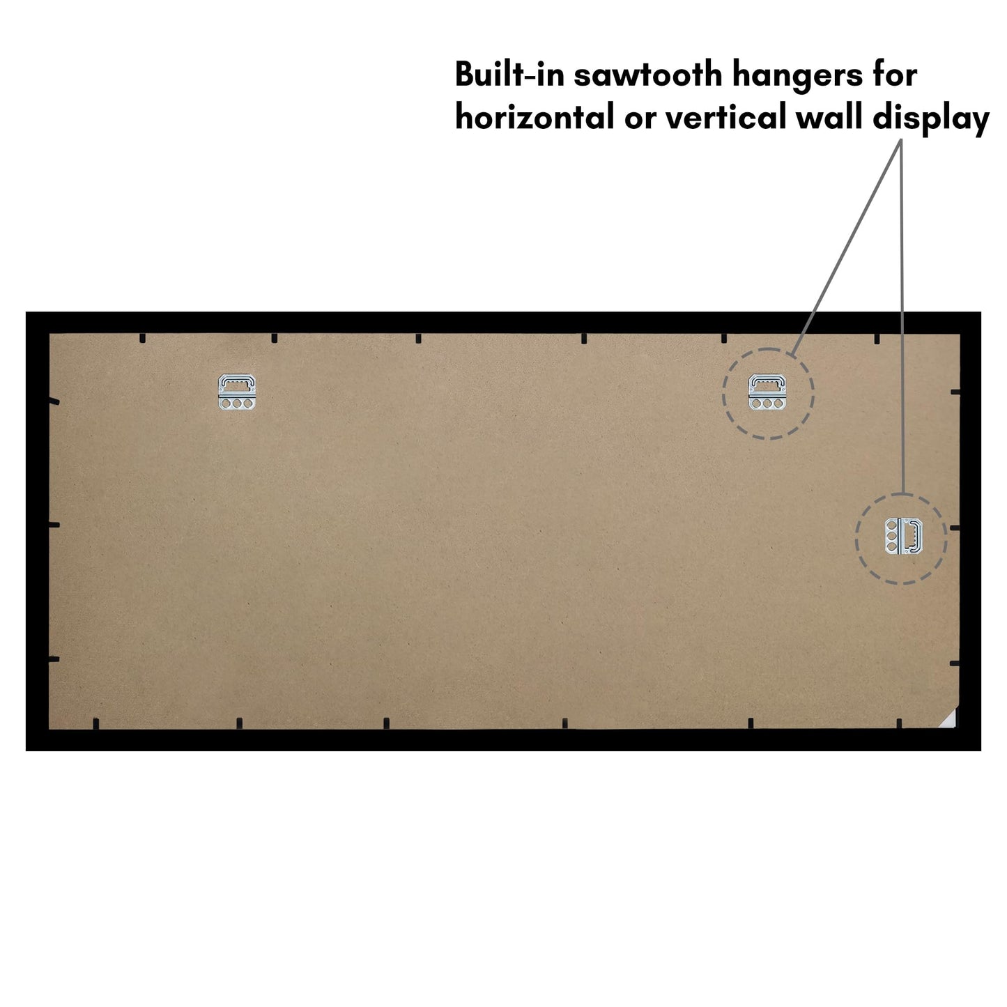 Americanflat 12x28 Picture Frame with Polished Plexiglass - Signature Collection - Gallery-Style Frames Made of Engineered Wood - Photo Frame for Wall Display - Black