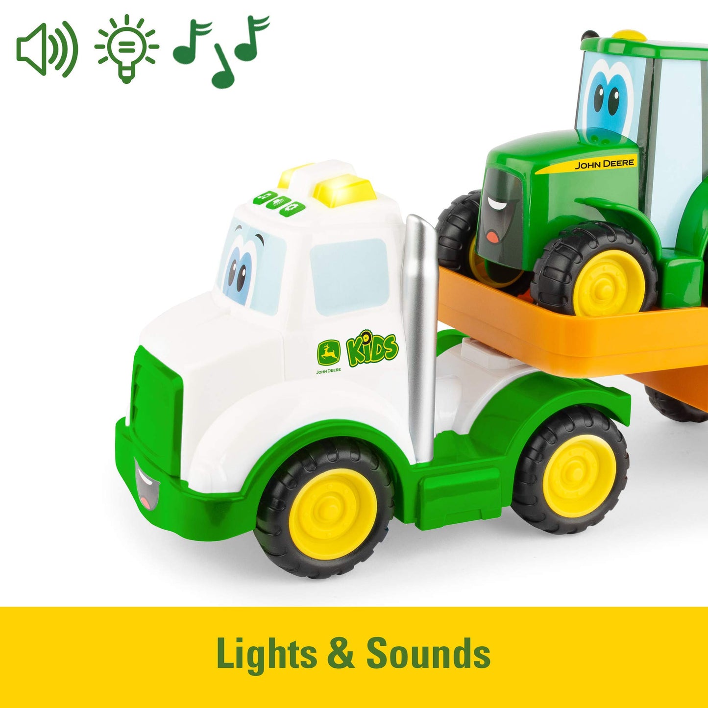 John Deere Tomy Farming' Friends Toy Hauling Set for Kids, Multi