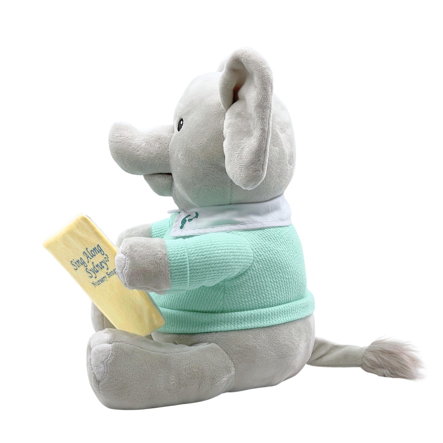 Cuddle Barn - Sing Along Sydney | Animated Plush Elephant Sings 5 Classic Nursery Rhymes | Musical Stuffed Animal | Mouth and Body Moves to Music | Great Gift for Toddler Boys and Girls - 12"
