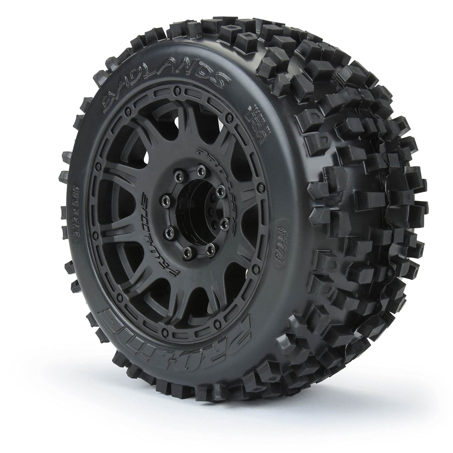 Pro-Line Racing Badlands 3.8 MTD Raid 8x32 Wheels 17mm MT F/R PRO117810 RC Tire