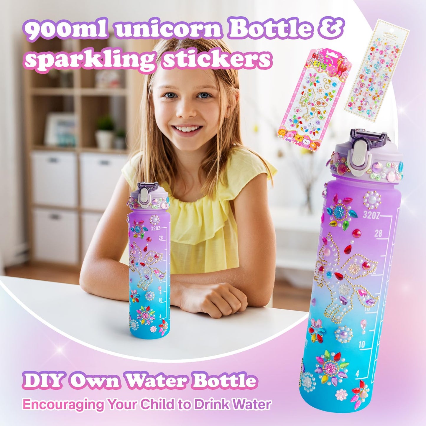 Unicorn Gifts Toys for Girls Kids Party Favors Kindergarten Graduation Gifts Birthday Gifts for Girls Age 3 4 5 6 7 8 9 10+Years Old Halloween Thanksgiving Christmas Age 6-8 Box Stuffed Diary