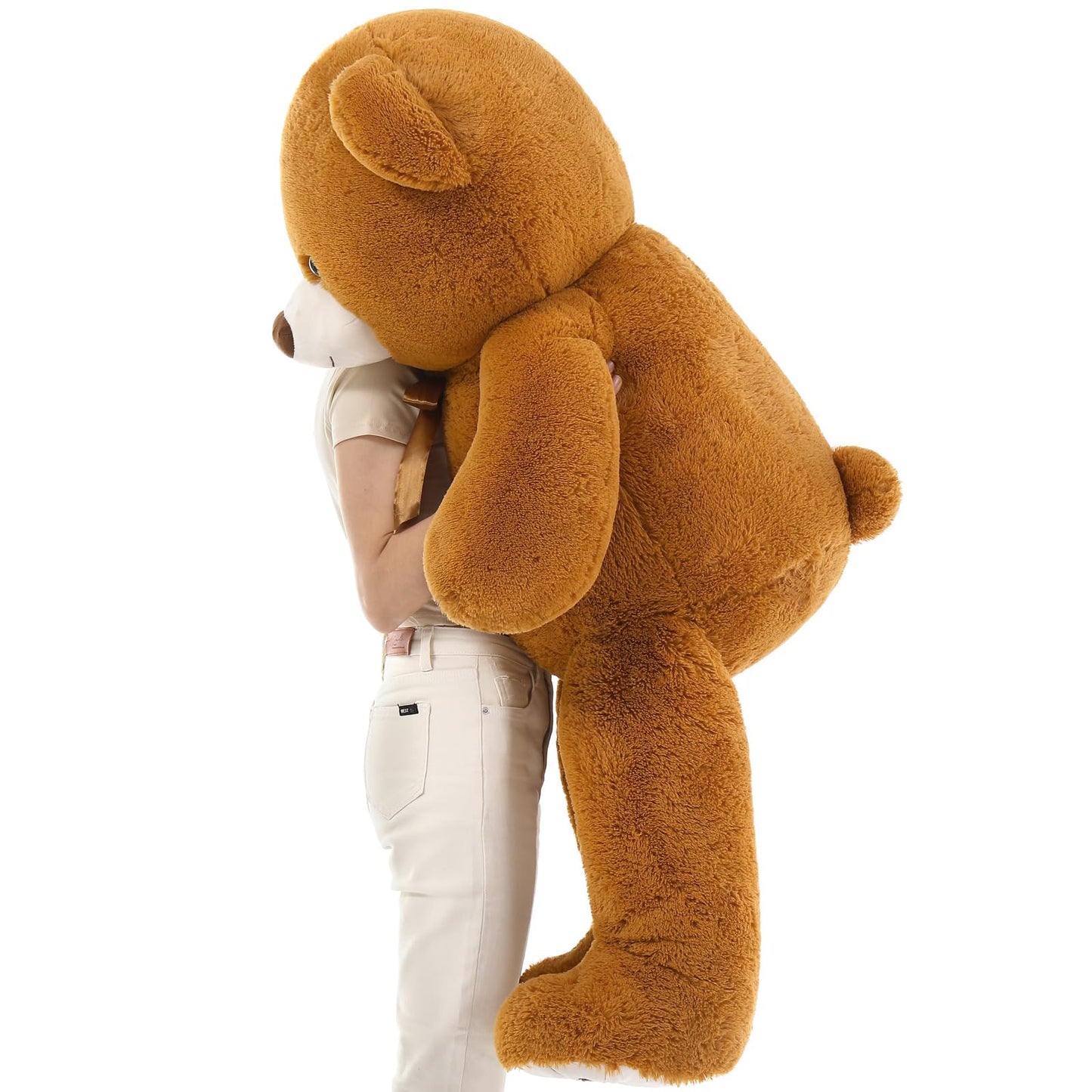 MaoGoLan Giant Teddy Bear 50in Large Stuffed Animal Jumbo Big Bear Plush, Soft Teddy Plush Toy for Kids Teens Girls Birthday Gift Cute Decorations for Baby Shower Themed Party