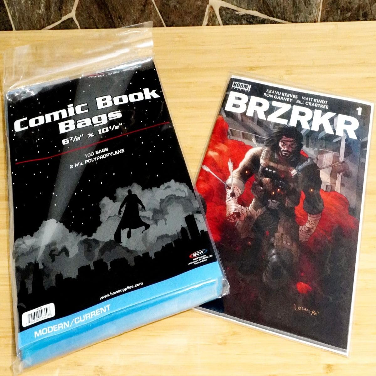 BCW Current Comic Bags (400 Pack) – Acid-Free BCW Comic Book Bags for Modern Comics | Crystal Clear Comic Book Sleeve Protection | 6 7/8 x 10 1/2