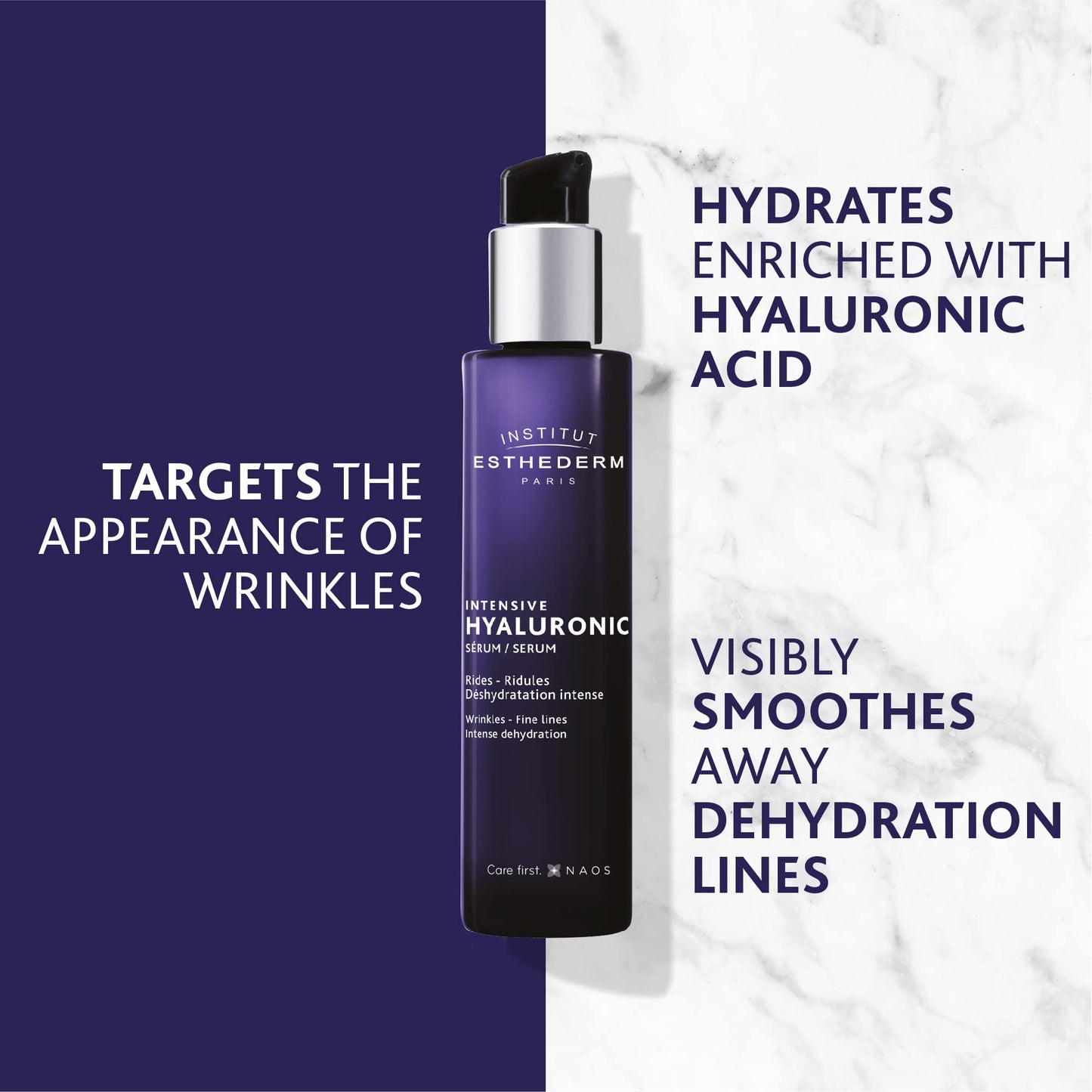 Institut Esthederm - Intensive Hyaluronic Serum - Moisturizing - Wrinkles and Fine Lines - Dehydrated Skin, 1 Fl Oz (Pack of 1)