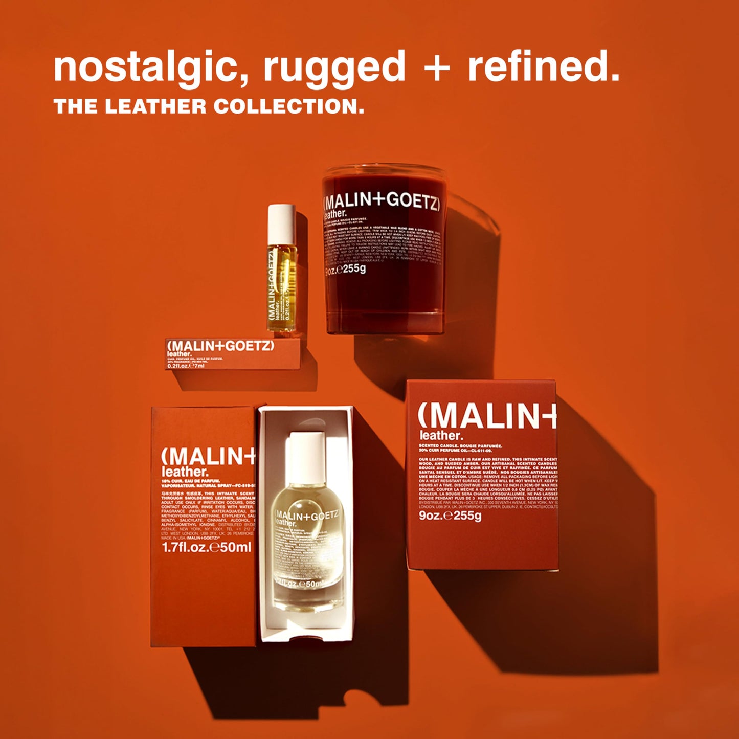 Malin + Goetz Leather Eau de Parfum, 1.7 Fl. Oz. – Men & Women's Perfume, Modern Fragrance, Rustic Wood Scented Perfume, Vintage Leather Scent, Vegan & Cruelty Free