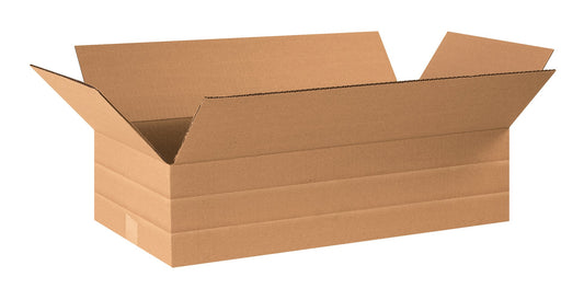 Box USA MD24126 Multi-Depth Corrugated Cardboard Box 24" L x 12" W x 6" H, Kraft, for Shipping, Packing and Moving (Pack of 20)