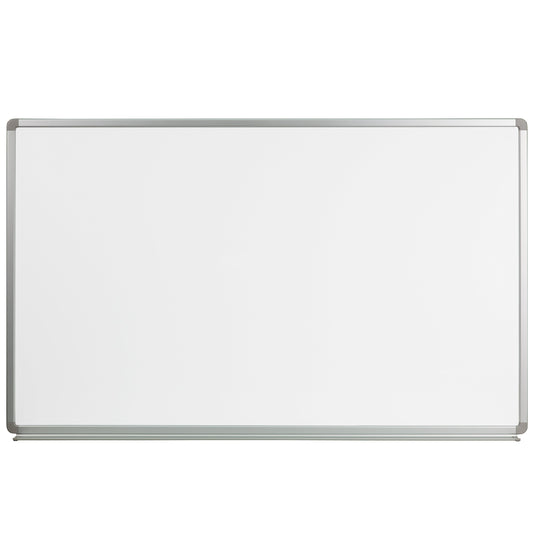 Flash Furniture Cardim 5' W x 3' H Magnetic Marker Board with Galvanized Steel Backing and Marker Tray