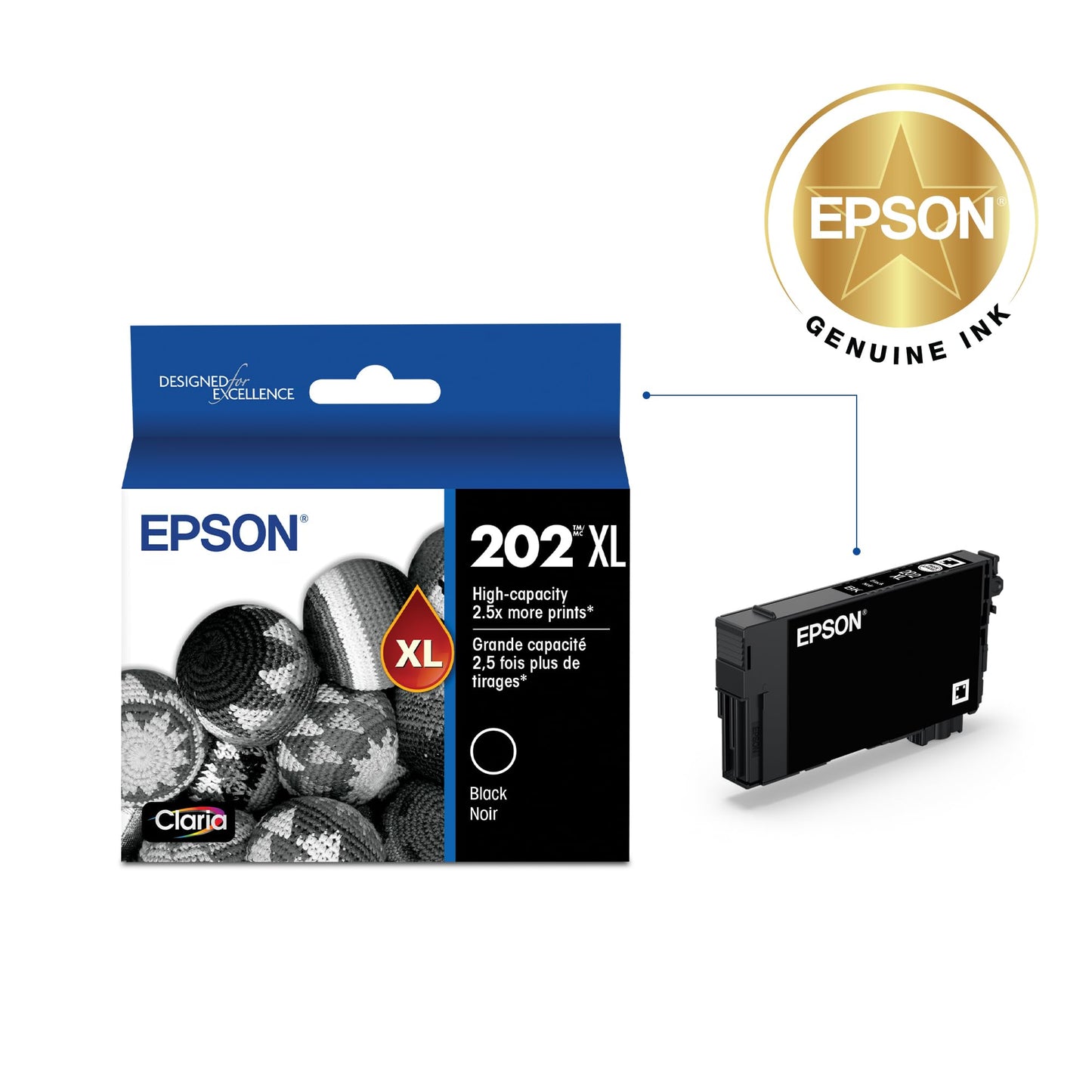 Epson T202XL120 Claria High-capacity Ink Cartridge - Black