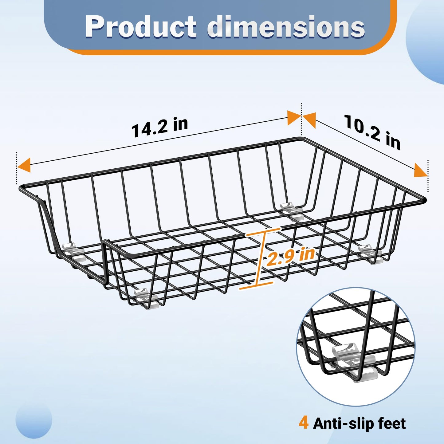 Gawerk Letter Desk Tray Organizer, A4 File Tray Magazine Files Storage Basket Organizer Bin (6)