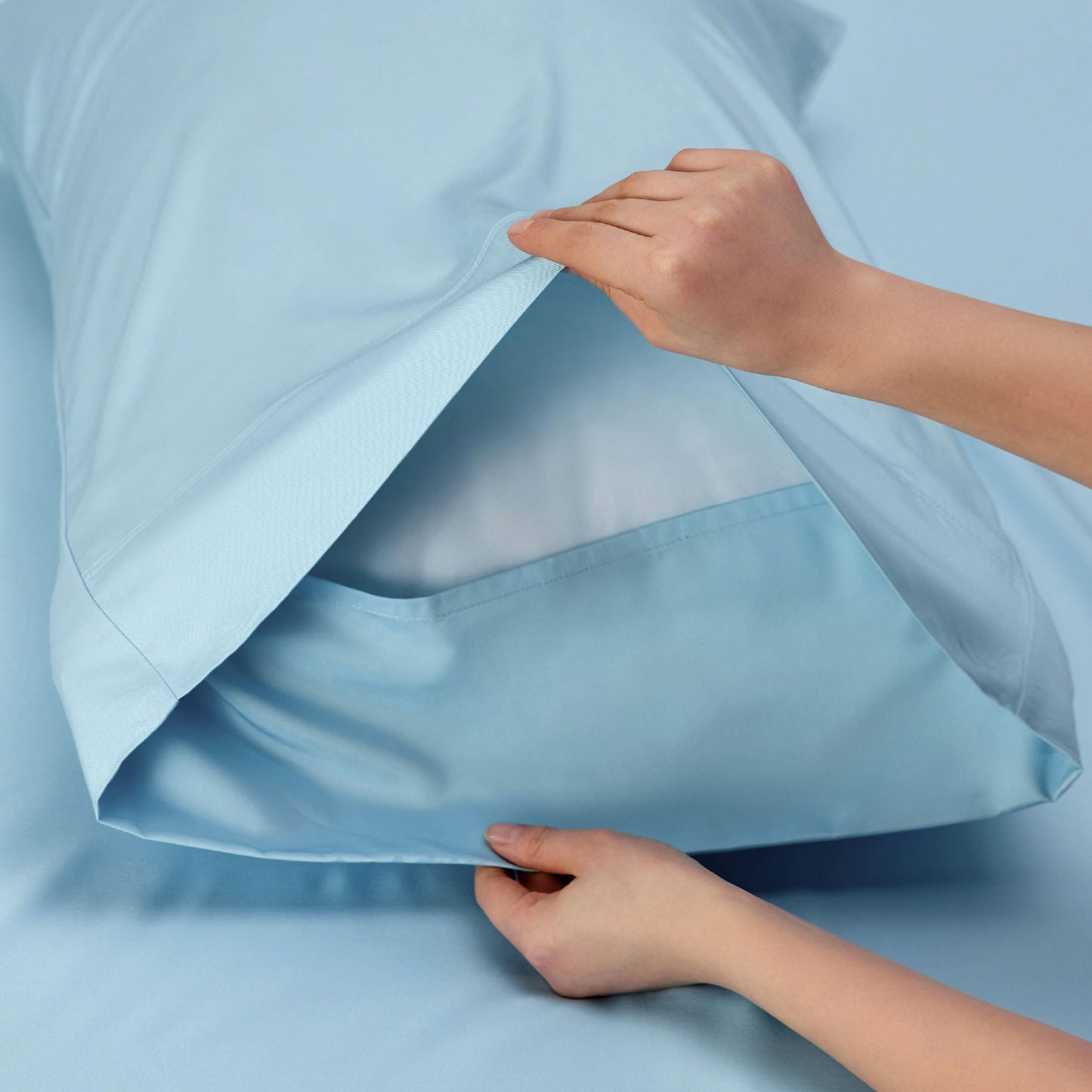 Bedsure Full Size Bed Sheets, Cooling Sheets, Rayon Derived from Bamboo, Breathable & Soft, Deep Pocket Up to 16 Inches, Hotel Luxury Silky Bedding for Hot Sleepers, Aqua