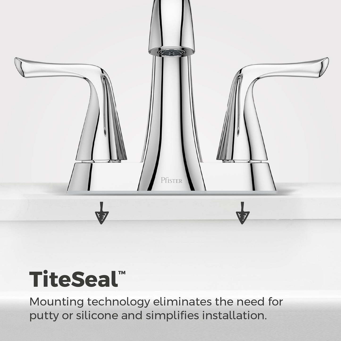 Pfister Willa Bathroom Sink Faucet, 4-Inch Centerset, 2-Handle, 3-Hole, Polished Chrome Finish, LF048MALCC