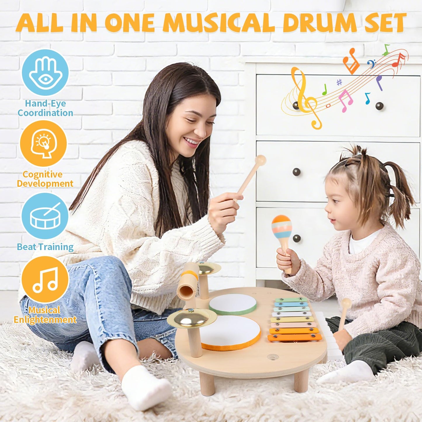 YHHYTOY Drum Percussion Set