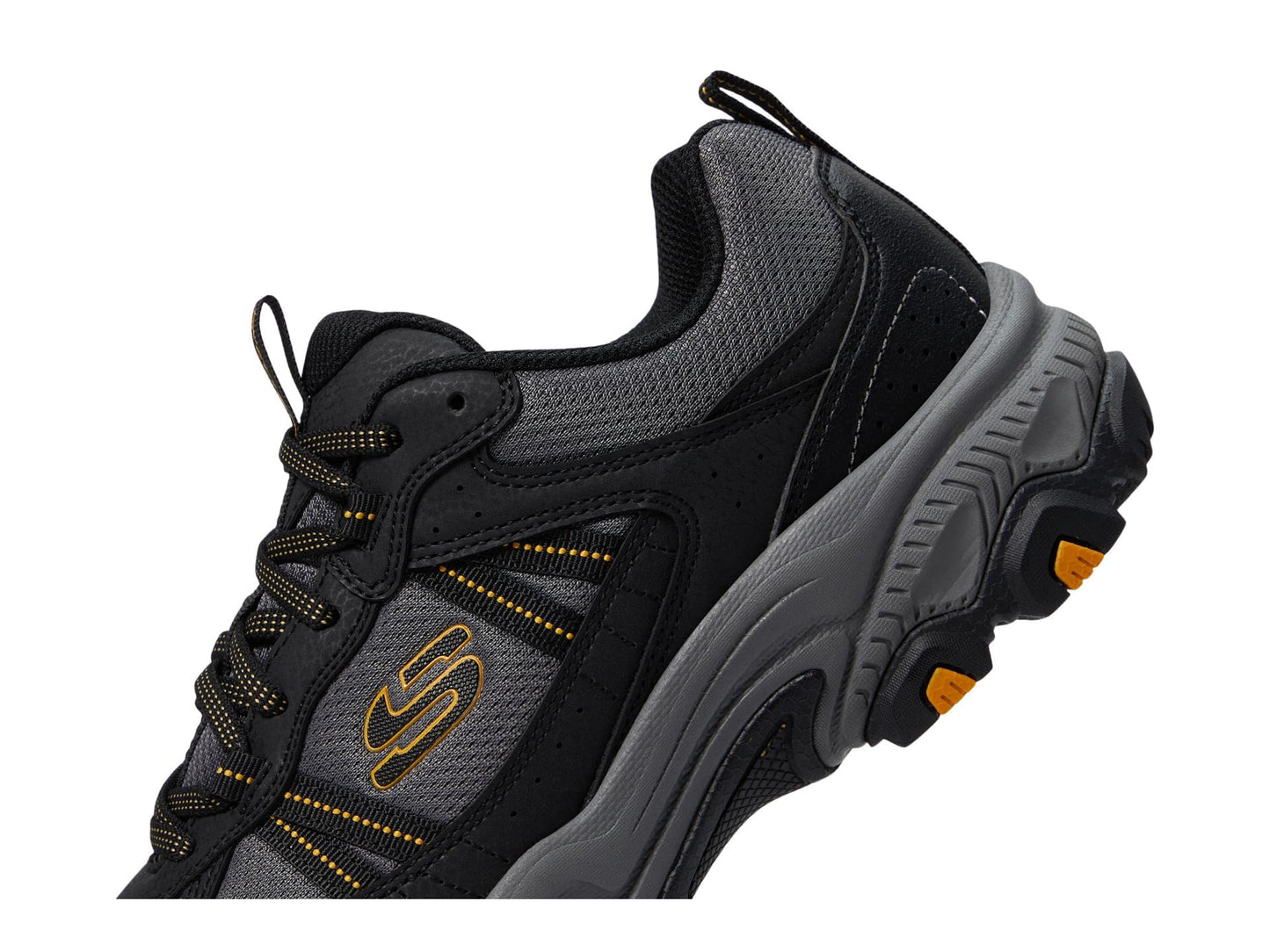 Skechers Men's Stamina at Upper Stitch, Black/Black, 14