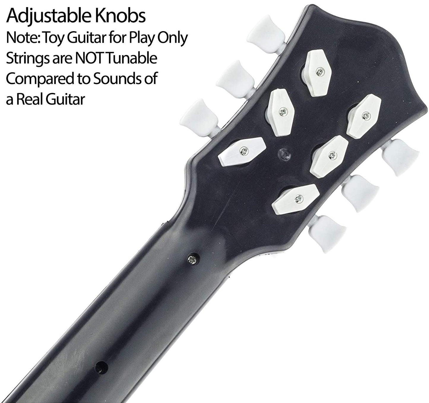 23" Acoustic Guitar, Kids 6 String Toy Guitar - Realistic Steel Strings - Beginner Practice First Musical Instrument for Children, Toddlers (Natural)