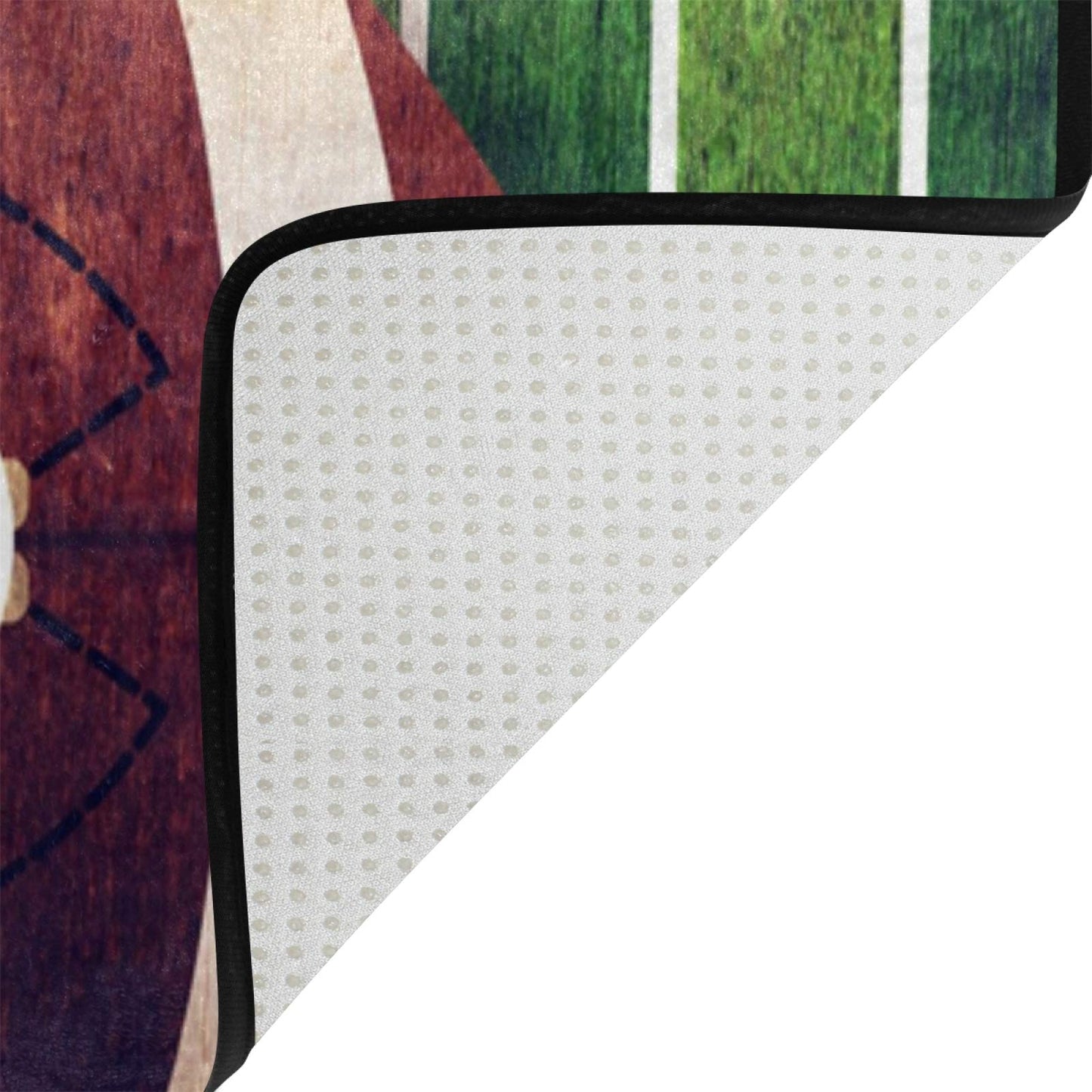 ALAZA Grunge American Football Field Non Slip Area Rug 4'10" x 6'8" for Living Dinning Room Bedroom Kitchen Hallway Office Modern Home Decorative
