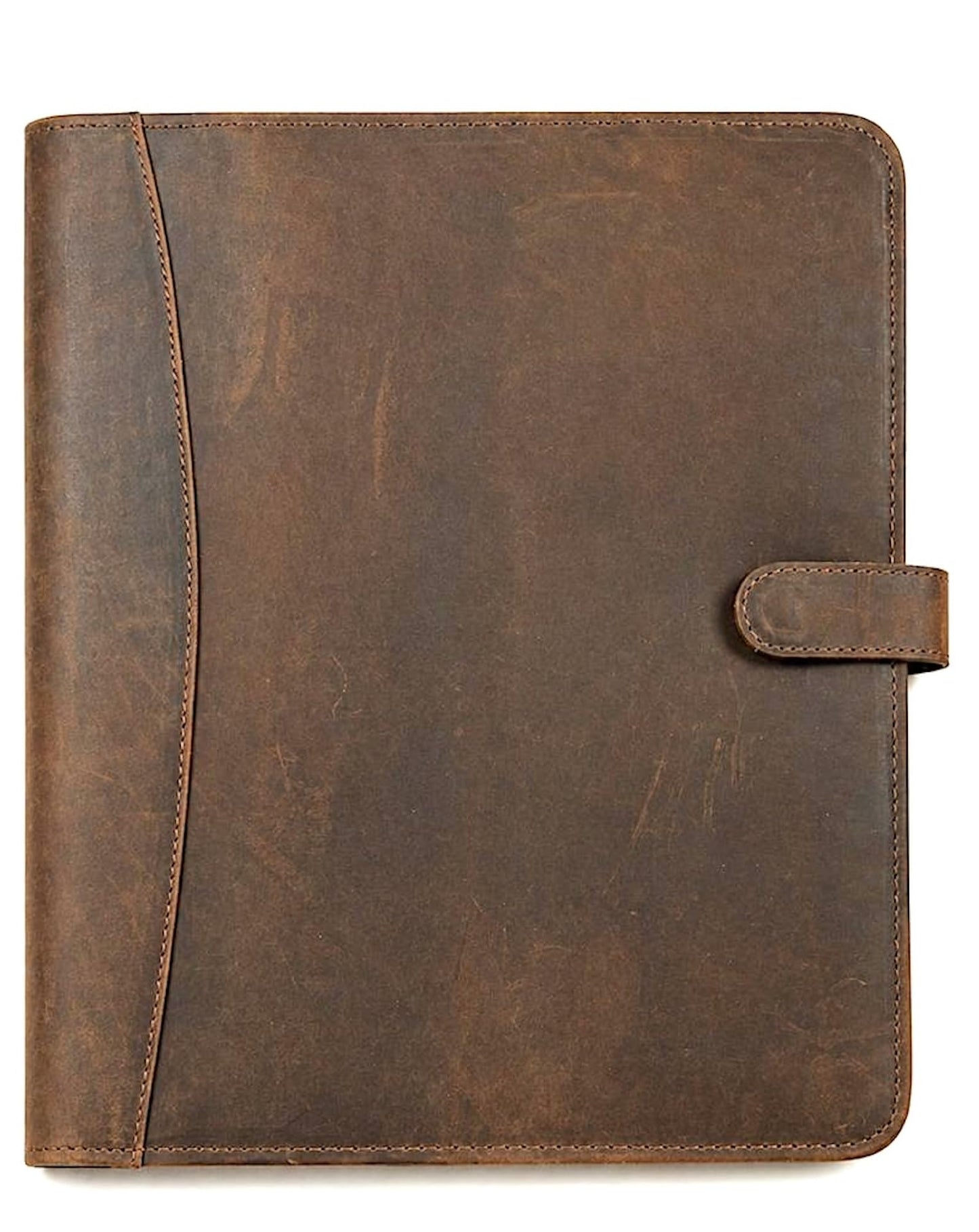 Leather Portfolio, Binder, Business Portfolio for Professionals, Leather Padfolio, Document Card Holder, Resume Folder, Business Padfolio for Men & Women (Founten Pen & Notepad Included)