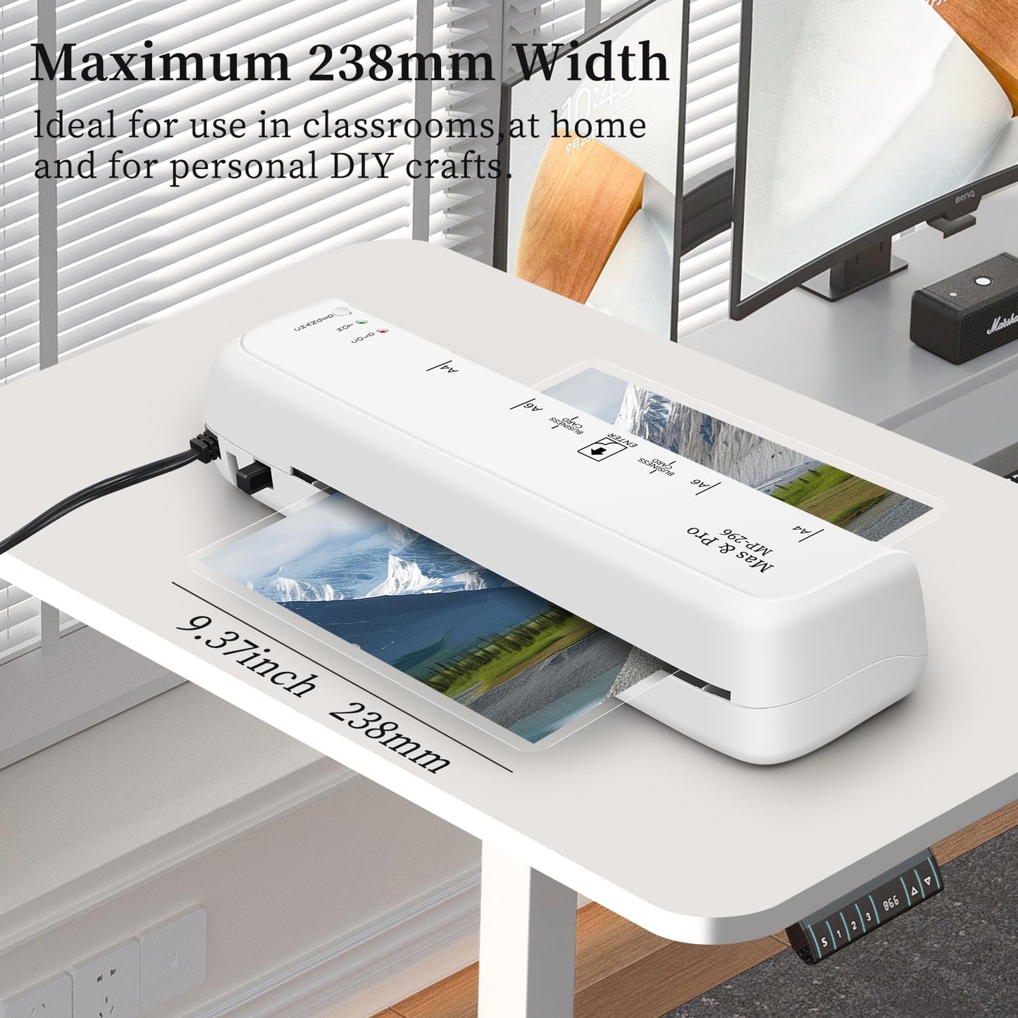 9 Inch Thermal Laminator Machine with 40 Laminating Sheets