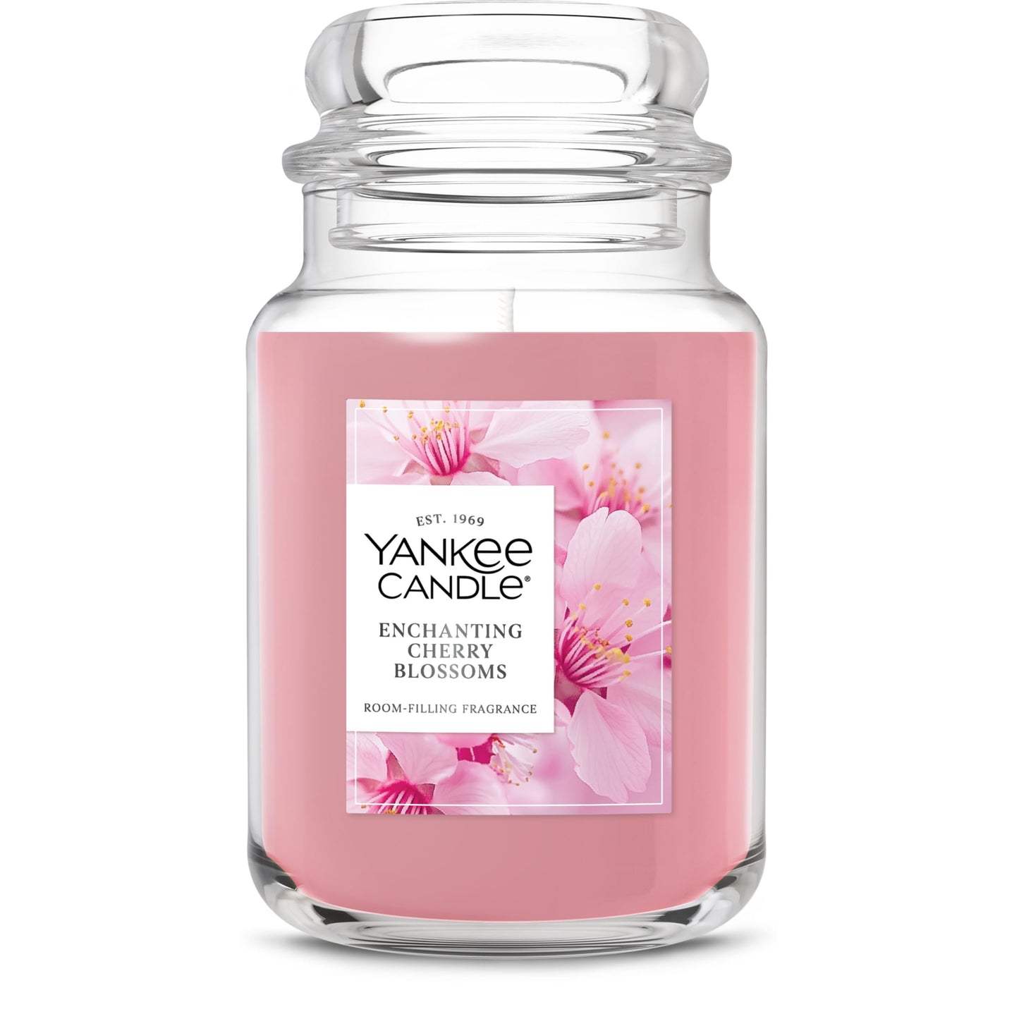 Yankee Candle Enchanted Cherry Blossoms Scented Candle, 22oz Large Jar with up to 150 Hour Burn Time, Giftable