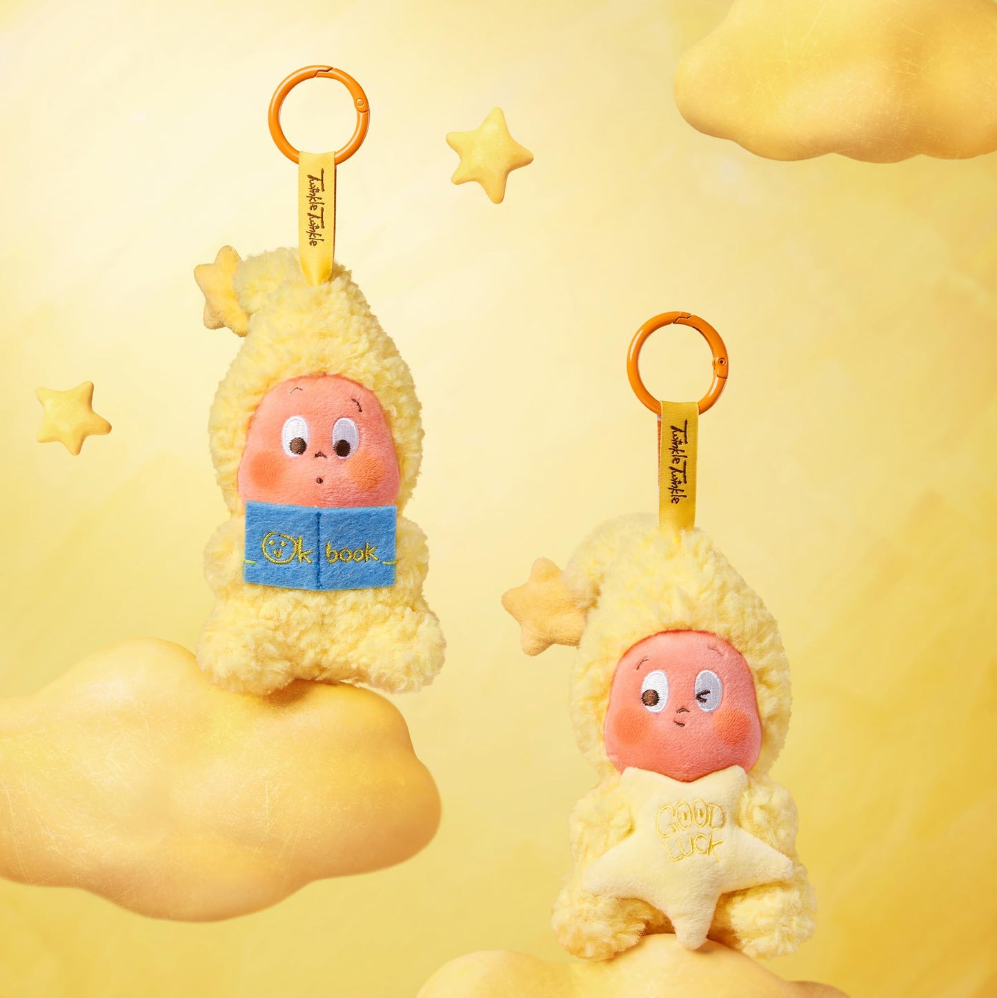 POP MART We are Twinkle Twinkle Series Plush Pendant Blind Box, Random Design Action Figures, Collectible Toys for Home Room Decor, Anniversary Birthday Gifts for Girls Boys Men Women, Single Box