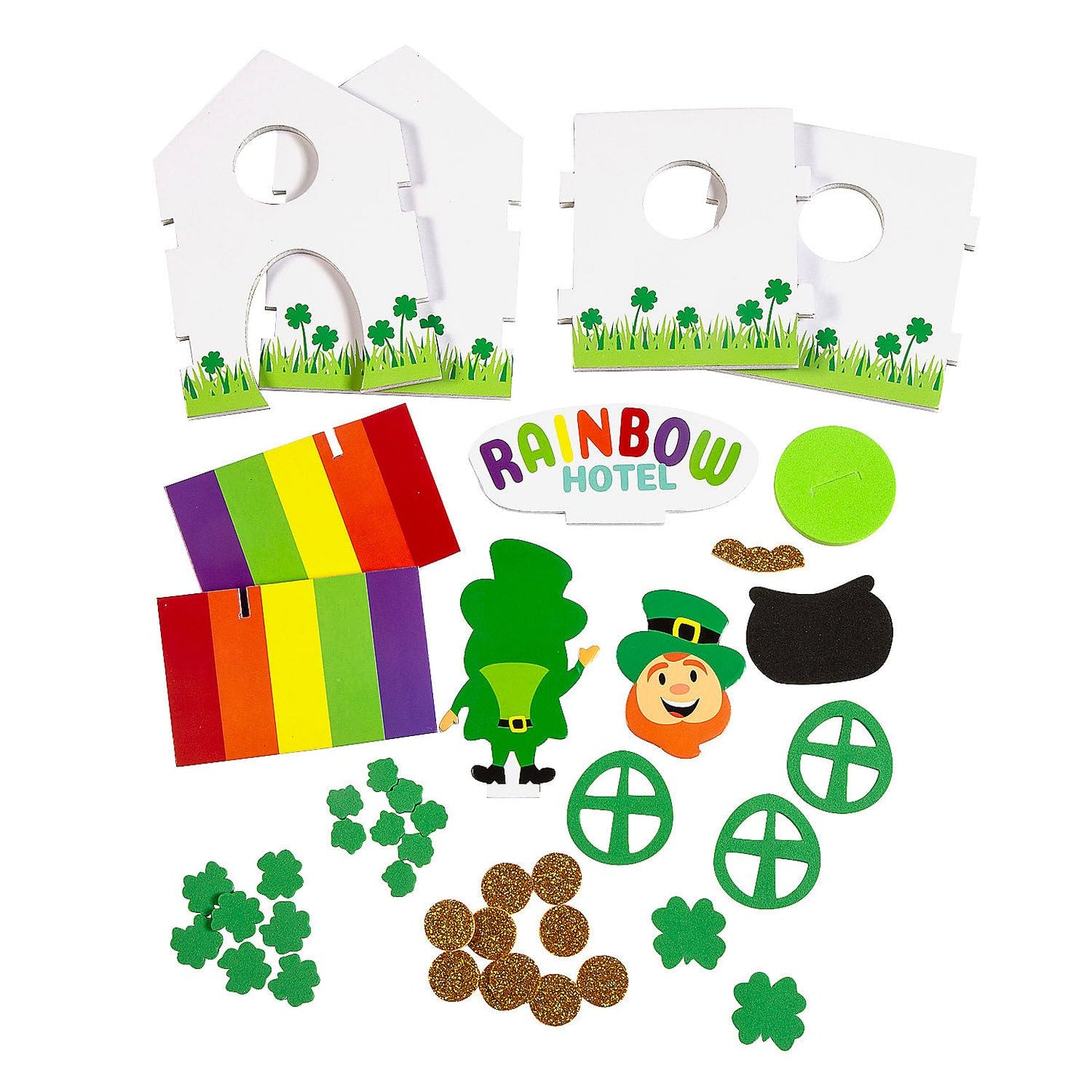 Fun Express 3D St. Patrick's Day Lucky Leprechaun Hotel Trap Craft Kit - Makes 12