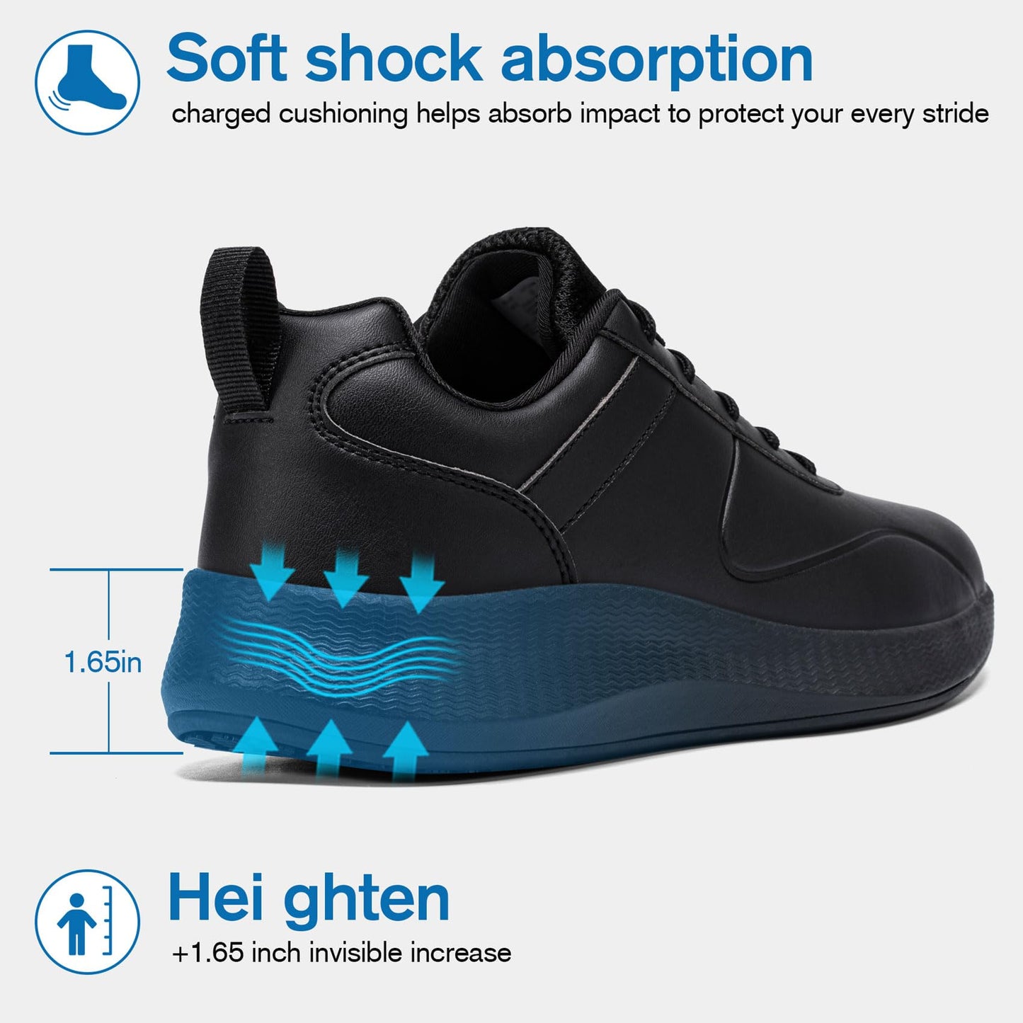 Taquco Non Slip Work Shoes for Women Food Service Lightweight Waterproof Kitchen Chef Shoe Restaurant Walking Sneakers Nursing Slip Resistant Footwear (Black,7)