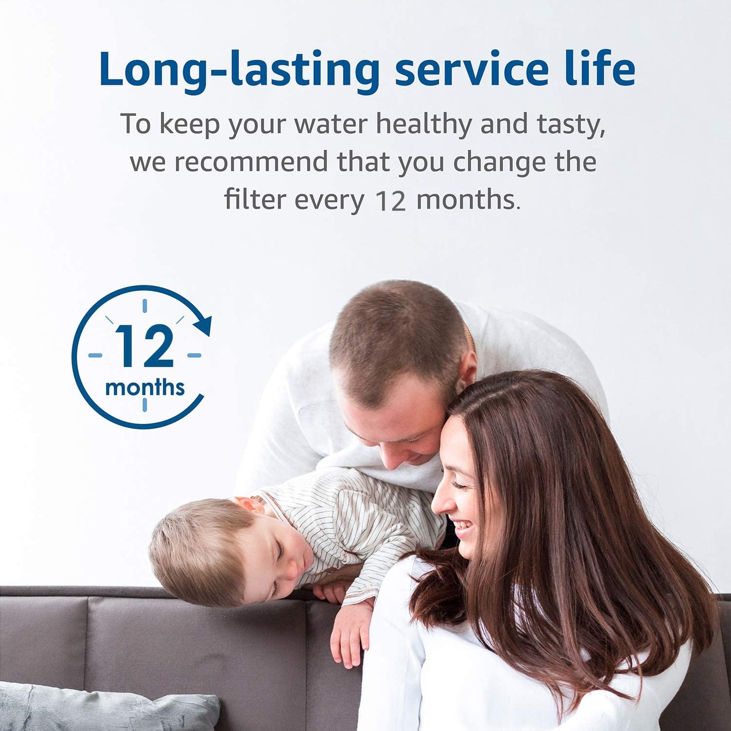 Waterdrop RC 1 EZ-Change, WFQTC30001, WFQTC70001 Basic Water Filtration Replacement, Replacement for Culligan® IC-EZ-1, US-EZ-1, RV-EZ-1, Brita® USF-201, USF-202, DuPont®, 3K Gallons (Pack of 2)