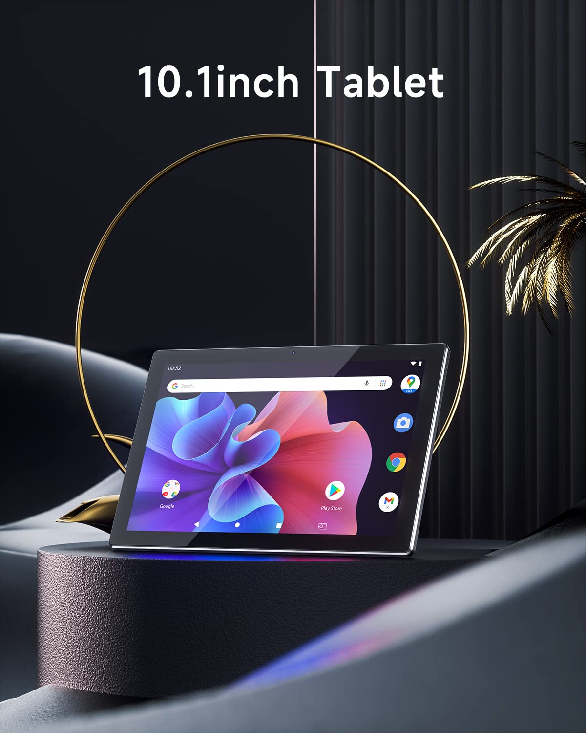 YQSAVIOR 10.1 inch Android 13 Tablet, 10GB RAM+64GB ROM+1TB Expandable Computer Tablets PC, MTK8768 Octa-CORE 2.2GHZ, IPS 1280 * 800 Screen, 2+8MP Dual Camera, WiFi, BT, Black