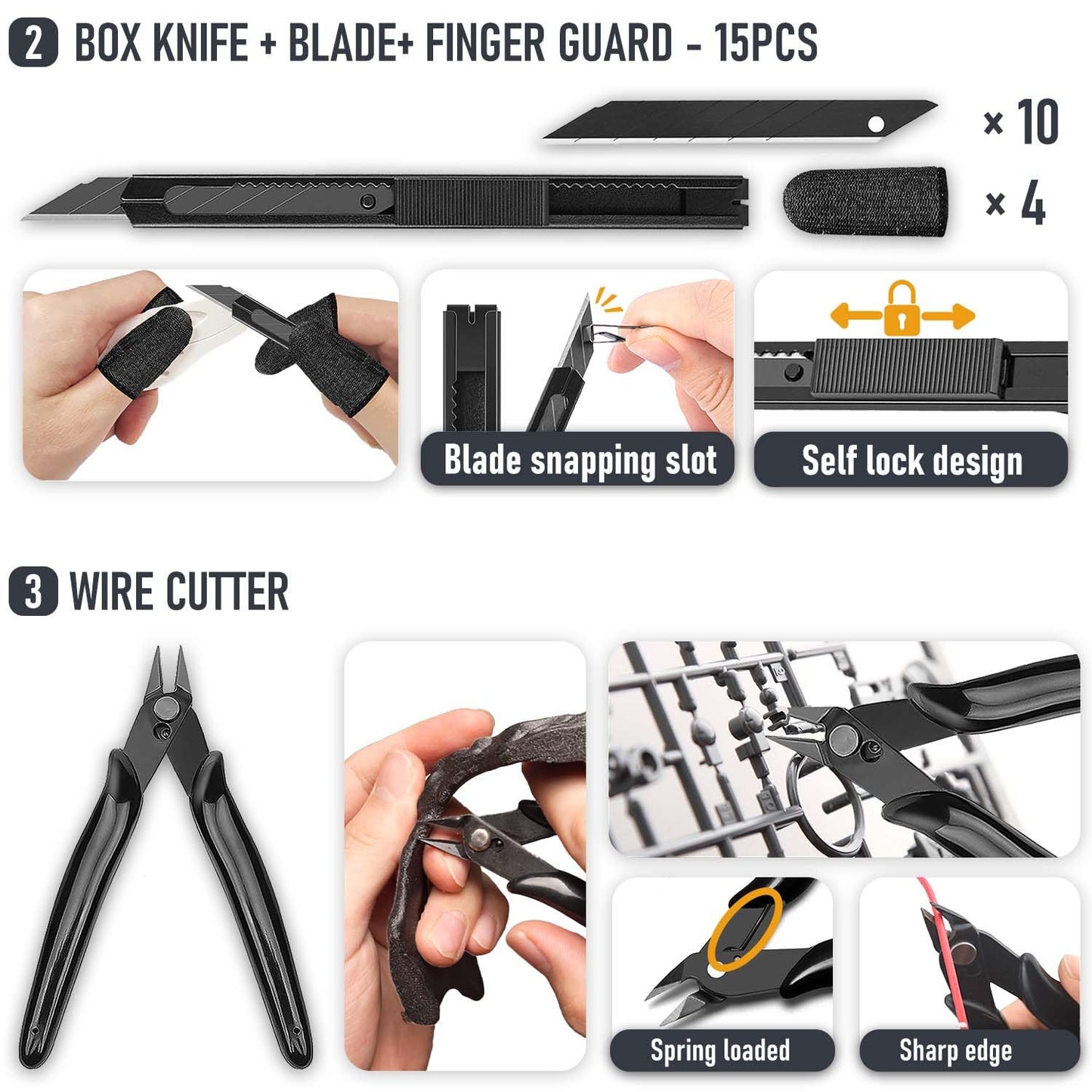 3D Printer Tool Kit Essential 3D Printer Tools for Removing, Smoothing, Finishing, Deburring, Craving, Drilling 3D Printer Accessories for Bambu Lab, Ender3-Measuring Tool Kit-Beginner